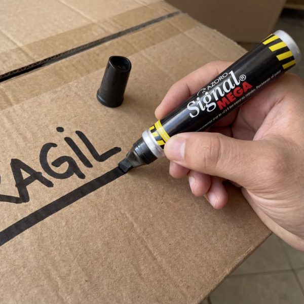 MARCADOR PERMANENTE SIGNAL MEGA NEGRO RELLENABLE 1500NE