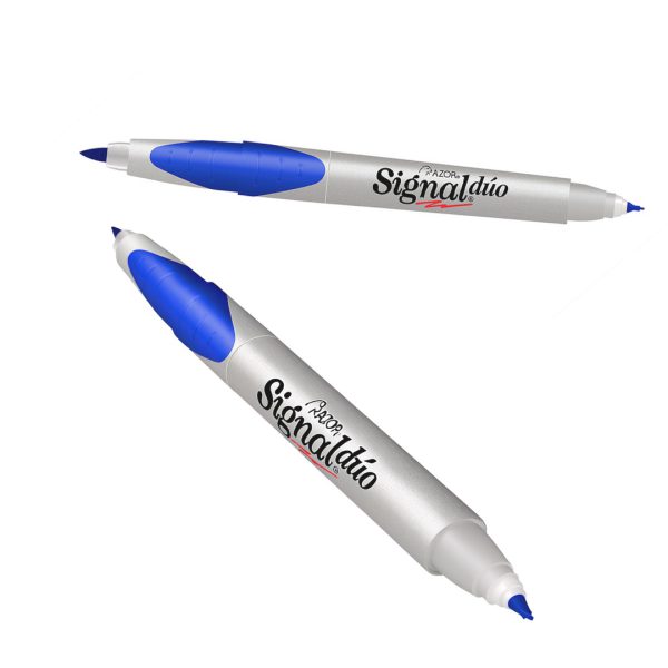 MARCADOR-SIGNAL-DUO-AZUL-DOBLE-PUNTA-CON-12-PZS_M042-092_13 MARCADOR SIGNAL DUO AZUL DOBLE PUNTA CON 12 PZS