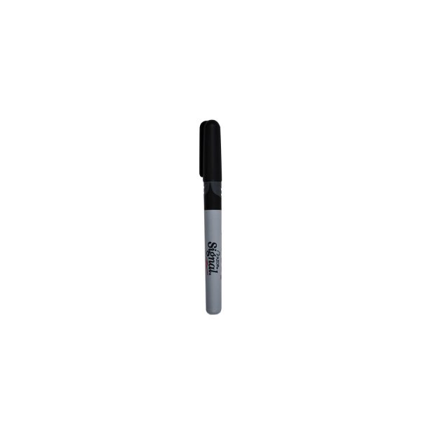 MARCADOR SIGNAL PUNTO FINO NEGRO 30001 CON 12 PZS