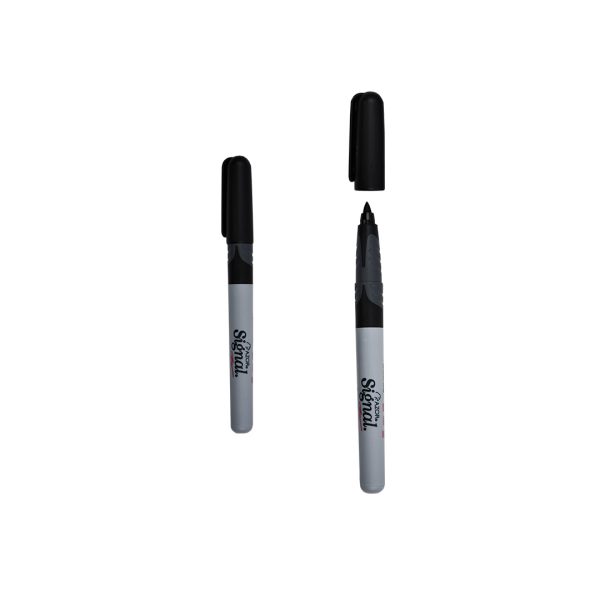 MARCADOR SIGNAL PUNTO FINO NEGRO 30001 CON 12 PZS