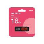 MEMORIA ADATA USB 16GB COLOR NEGRO + ROJO RETRACTIL