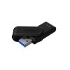 MEMORIA USB KINGSTON EXODIA DTXS/64GBUSB-A 3.0, NEGRO