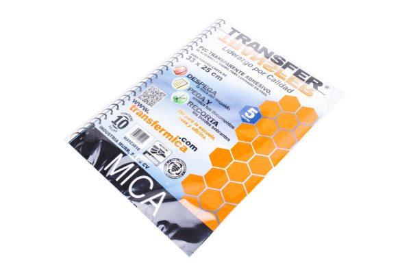 MICA AUTOADHERIBLE CARTA 33 X 25 CM 10 51BCB PAQUETE CON 10 PZS