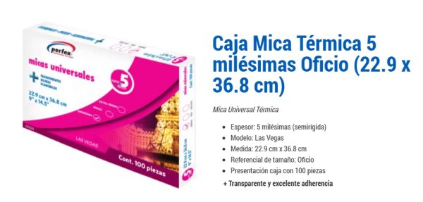 MICA-TERMICA-5-MILESIMAS-OFICIO-CON-100-PZS_M055-217_1 MICA TERMICA 5 MILESIMAS OFICIO CON 100 PZS
