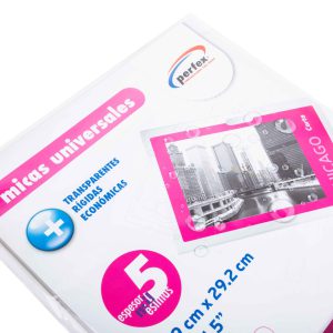 MICA TERMICA 5 MILESIMAS CARTA CON 15 PZS