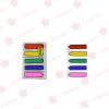 MINIBANDERITAS COLORES PRIMARIOS 0.47X1.7 CM 684-ARR1 5 BLOCKS CON 20 PIEZAS