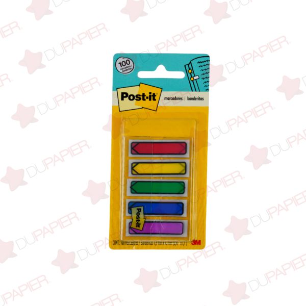 MINIBANDERITAS COLORES PRIMARIOS 0.47X1.7 CM 684-ARR1 5 BLOCKS CON 20 PIEZAS
