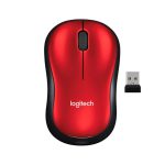 MOUSE INALÁMBRICO LOGITECH M185 USB-OPT ROJO