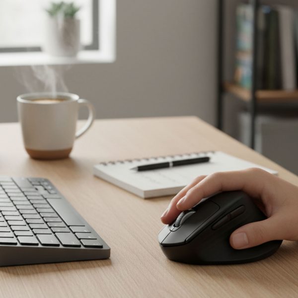 MOUSE MANHATTAN ERGONOMICO RF INALÁMBRICO 1600 DPI MOD. 190336