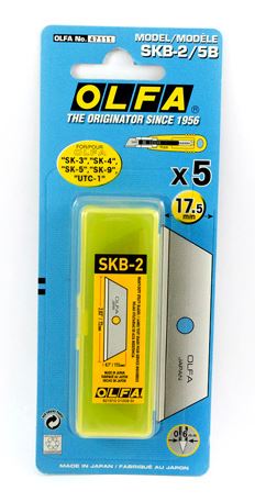 NAVAJA PARA CUTTER 17.5 MM SKB-2 PAQUETE CON 5 PZS
