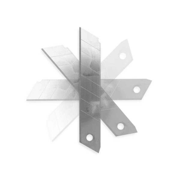 NAVAJA PARA CUTTER ANCHO 18MM PAQUETE CON 10 PZS