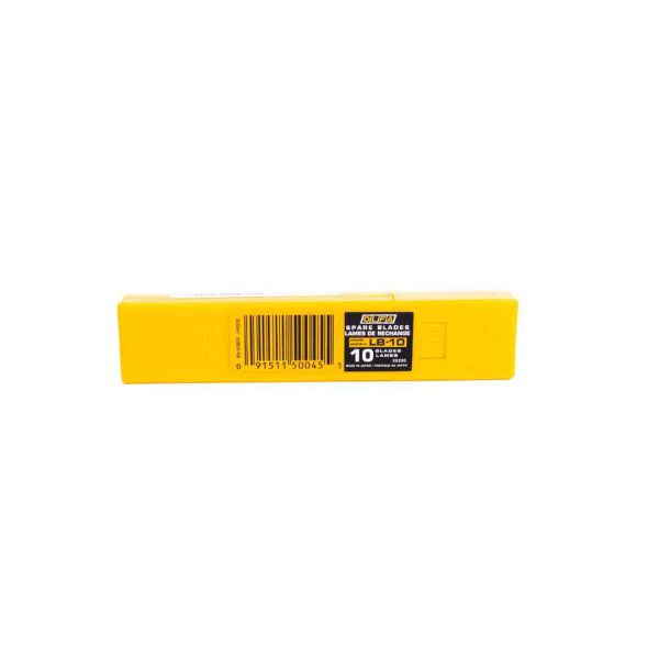 NAVAJA PARA CUTTER LB-10 ANCHA 18MM PAQUETE CON 10 PZS