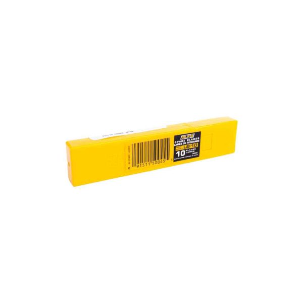 NAVAJA PARA CUTTER LB-10 ANCHA 18MM PAQUETE CON 10 PZS