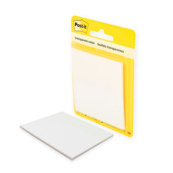 NOTAS ADHESIVAS POST-IT TRANSPARENTES 73X73 MM DE 36 HOJAS