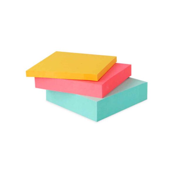 CUBO NOTAS ADHESIVAS POST-IT ULTRA 3 COLORES 2018-LA 3X3 PULGADAS DE 400 HOJAS