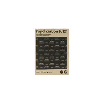 PAPEL CARBON 1010 CARTA NEGRO CAJA CON 100 HOJAS