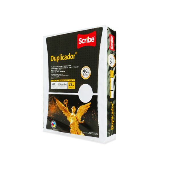 PAPEL DUPLICADOR CARTA 99 % BLANCURA PAQUETE CON 500 HOJAS 78 GRS