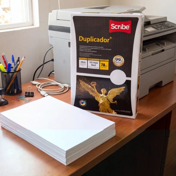PAPEL DUPLICADOR OFICIO 99 % BLANCURA PAQUETE CON 500 HOJAS 78 GRS