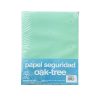 PAPEL SEGURIDAD CARTA VERDE OSCURO PAQUETE CON 100 HOJAS