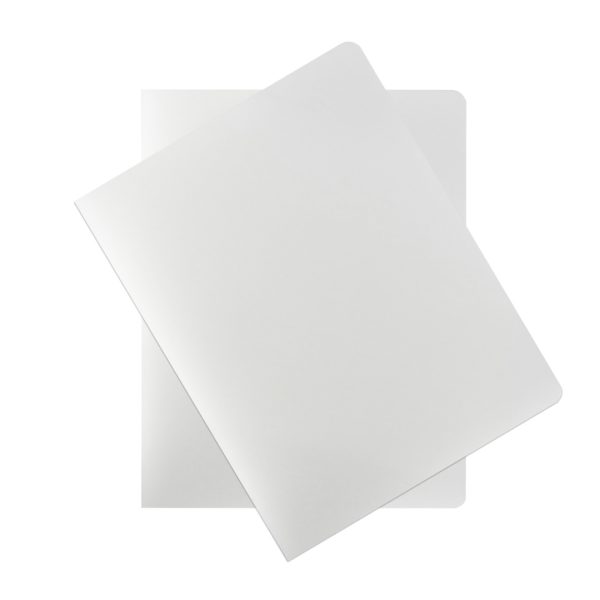 PASTA PREMIUM CARTA LISO TRANSPARENTE P3543 CON 25 JUEGO