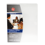 PASTA PREMIUM CARTA RAYADA CRISTAL P3542 CON 25 JUEGOS