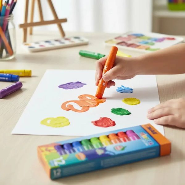 PINTURA TEMPERA SOLIDA CON 12 PIEZAS
