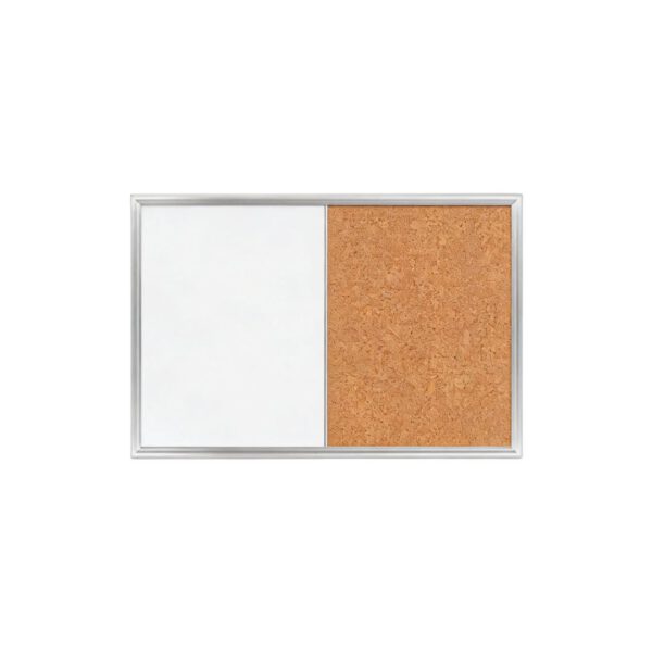 PIZARRON MIXTO BLANCO Y CORCHO .45 X .60 CM