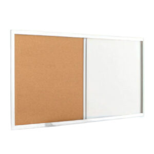 PIZARRON MIXTO BLANCO Y CORCHO .90 CM X1.50 M