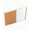 PIZARRON MIXTO BLANCO Y CORCHO .90 CM X1.50 M