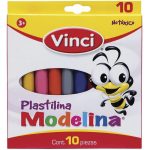 PLASTILINA VINCI CAJA CON 10 BARRITAS COLORES SURTIDOS