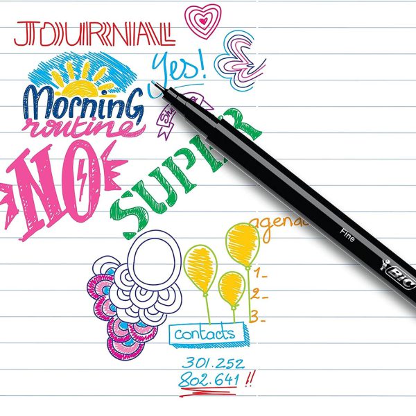 PLUMIN BIC INTENSITY ULTRA FINO COLORES INTENSOS CON 10 PZS
