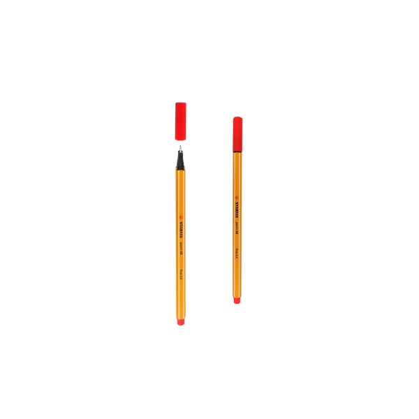 PLUMIN-ROTULADOR-STABILO-POINT-88-ROJO-CON-10-PZS_P572-335_2 PLUMIN ROTULADOR STABILO POINT 88 PAQUETE CON 10 PIEZAS