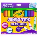 PLUMON LAVABLE JUMBO CON 12 PIEZAS 580808 COLORES SURTIDOS