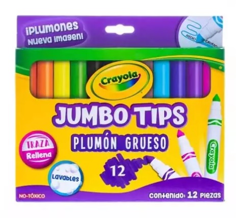 PLUMON-LAVABLE-JUMBO-CON-12-PIEZAS-580808-COLORES-SURTIDOS_P579-068_1-1 PLUMON LAVABLE JUMBO CON 12 PIEZAS 580808 COLORES SURTIDOS