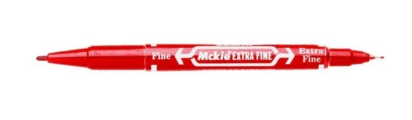 PLUMON MCKIE DOBLE PUNTA FINO Y EXTRAFINO ROJO 4012