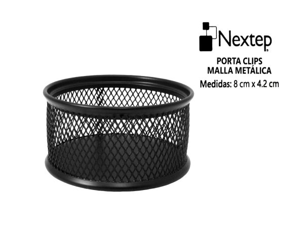 PORTACLIP-DE-MALLA-NEGRO-NEXTEP_P585-041_1-1 PORTACLIP DE MALLA NEGRO NEXTEP