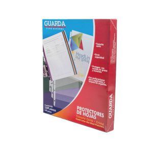 PROTECTOR HOJAS CRISTAL TAMAÑO CARTA 330 CON 100 PZS