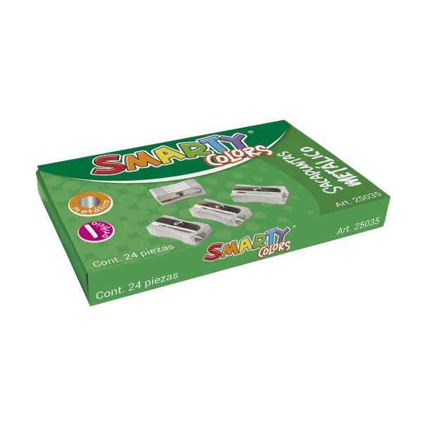 SACAPUNTAS METALICO CAJA CON 24 PIEZAS