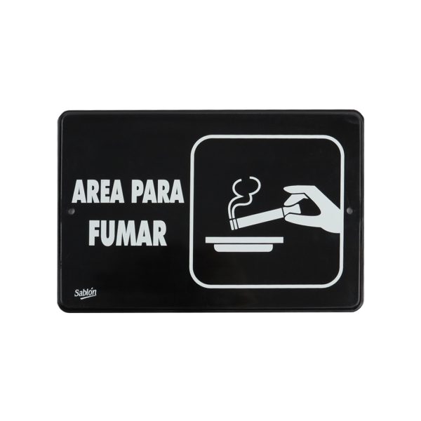 SEÑALIZACION AREA PARA FUMAR 22.8X15.2 7934