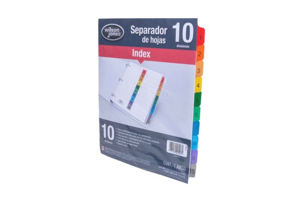 SEPARADOR MULTIDEX CARTA 10 POSICIONES P1347