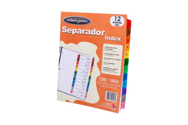 SEPARADOR MULTIDEX CARTA 12 POSICIONES P1348