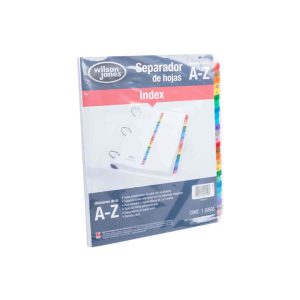 SEPARADOR MULTIDEX CON ALFABETO A-Z P1367