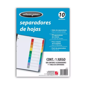 SEPARADOR-PESTANA-COLOR-CARTA-10-POICIONES-P2457_S040-159 SEPARADOR PESTAÑA COLOR CARTA 10 POSICIONES P2457