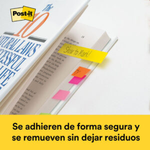 MARCADORES DE PAGINAS COLORES NEON CON 4 PIEZA  671 4AU