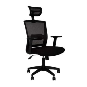 SILLA EJECUTIVA HABANA CON CABECERA COLOR NEGRO