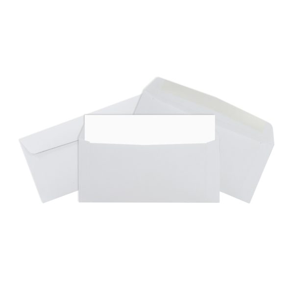 SOBRE BLANCO PARA CARTA SIN FONDO PARA HOJA OFICIO S10B60 PAQUETE CON 100 PZS