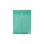 SOBRE PLASTICO VERTICAL CARTA CO-F118-GN VERDE CON HILO