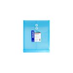 SOBRE PLASTICO VERTICAL CARTA CON HILO F509 COLORES BLANCO Y AZUL