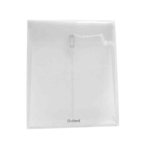 SOBRE PLASTICO VERTICAL CARTA CON HILO F509B COLOR BLANCO