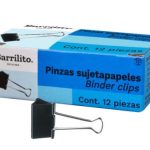 SUJETADOCUMENTOS MINI 15 MM PZ15 50 HOJAS CON 12 PZS